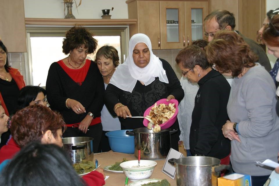 In March 2015, a local entrepreneur from the Wadi Ara region (in Kfar Kara) facilitates a cooking workshop in her home for twenty Jewish adults and children from all over Israel.